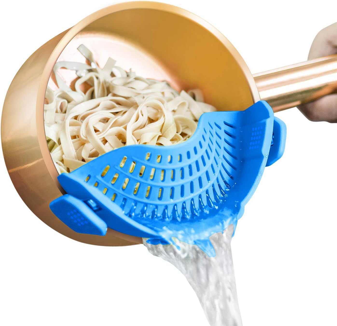 Clip On Silicone Strainer, Pasta Strainer, Clip on Food Strainer, Kitchen Strainer Clip On Silicone Strainer, Pasta Strainer, Clip on Food Strainer, Kitchen Strainer